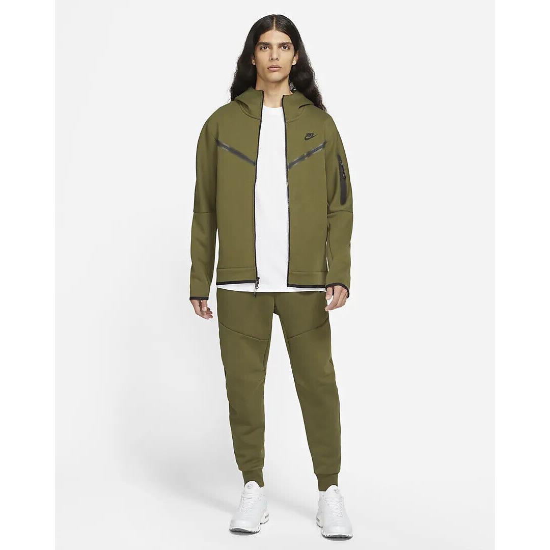 Nike Sportswear Tech Fleece Windrunner Men`s Full-zip Hoodie Green