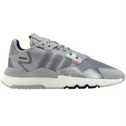 Adidas Nite Jogger Mens Grey Sneakers Casual Shoes EE5851