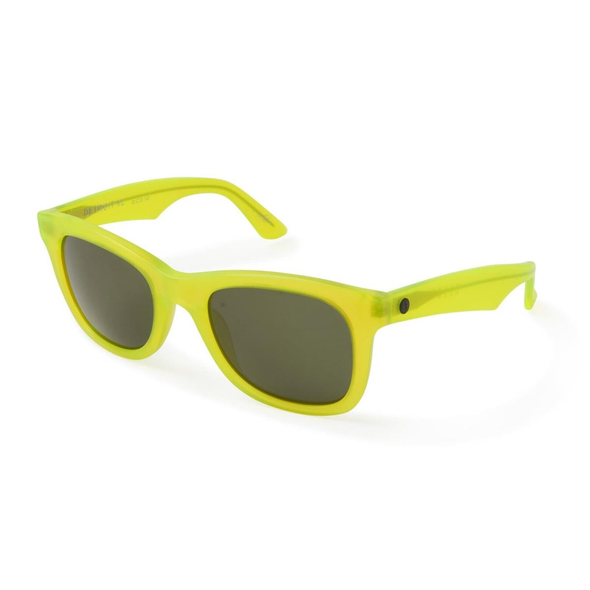 Electric California Detroit XL Sunglasses MatteTranslucentLime/MGrey