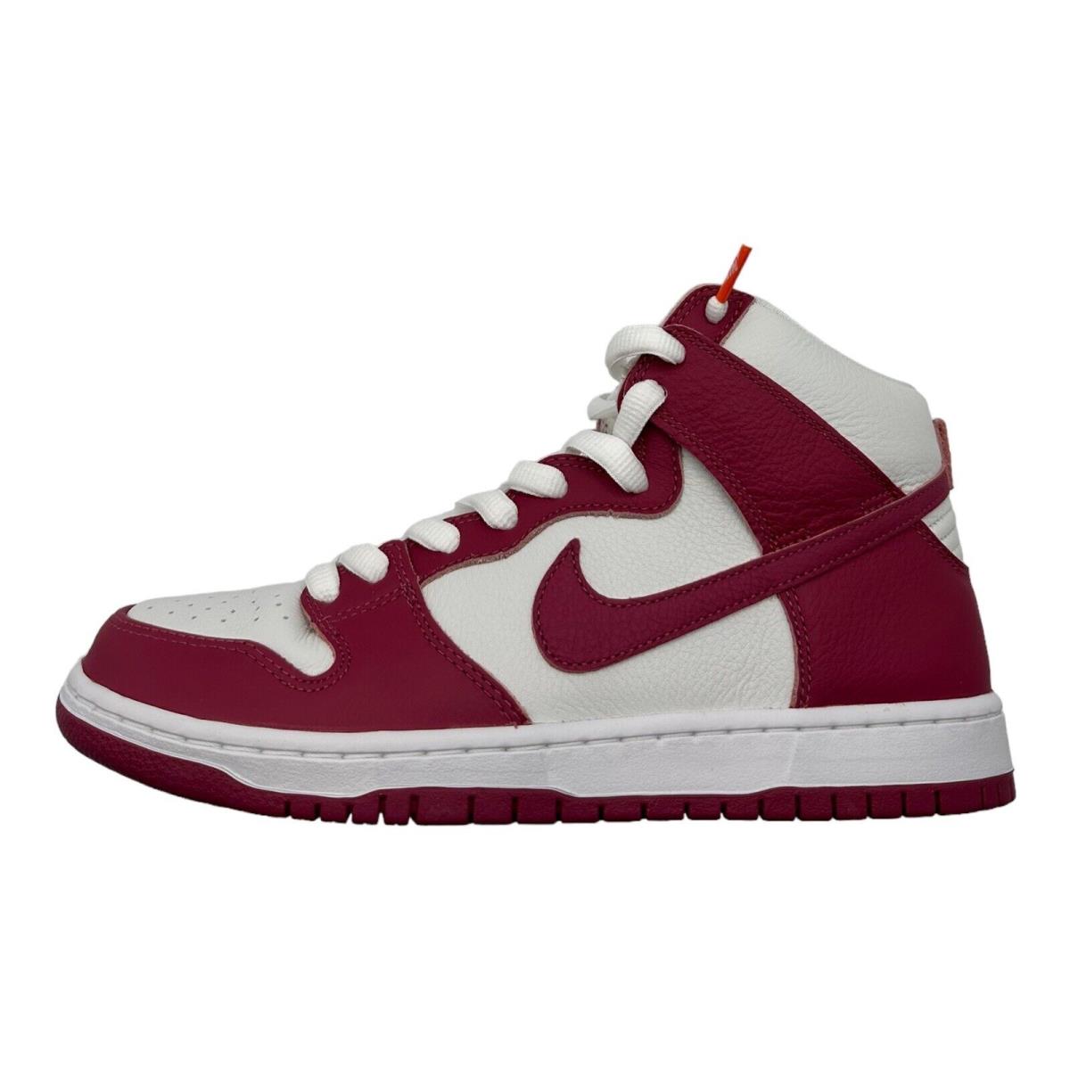 Nike SB Dunk High Pro Iso Sweet Beet White DQ4485-600 - Men`s Size 9 - Red