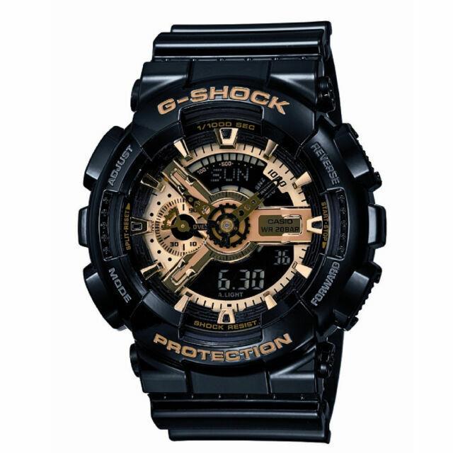 Casio G-shock GA110GB-1A Ana-digital Black / Gold Watch