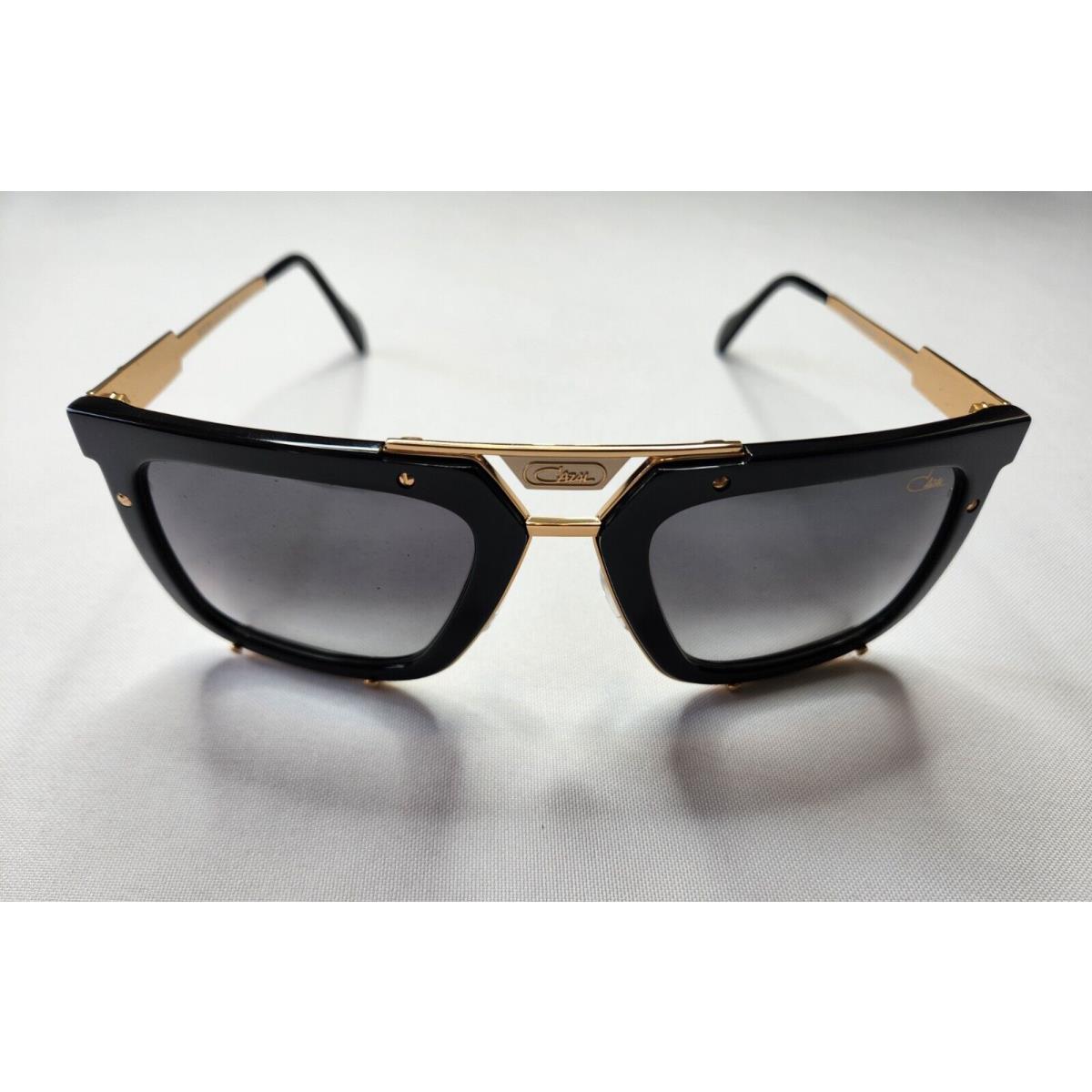 Cazal Legends Mod. 648 Col. 001 Black Gold Plated Sunglasses Made IN Germany