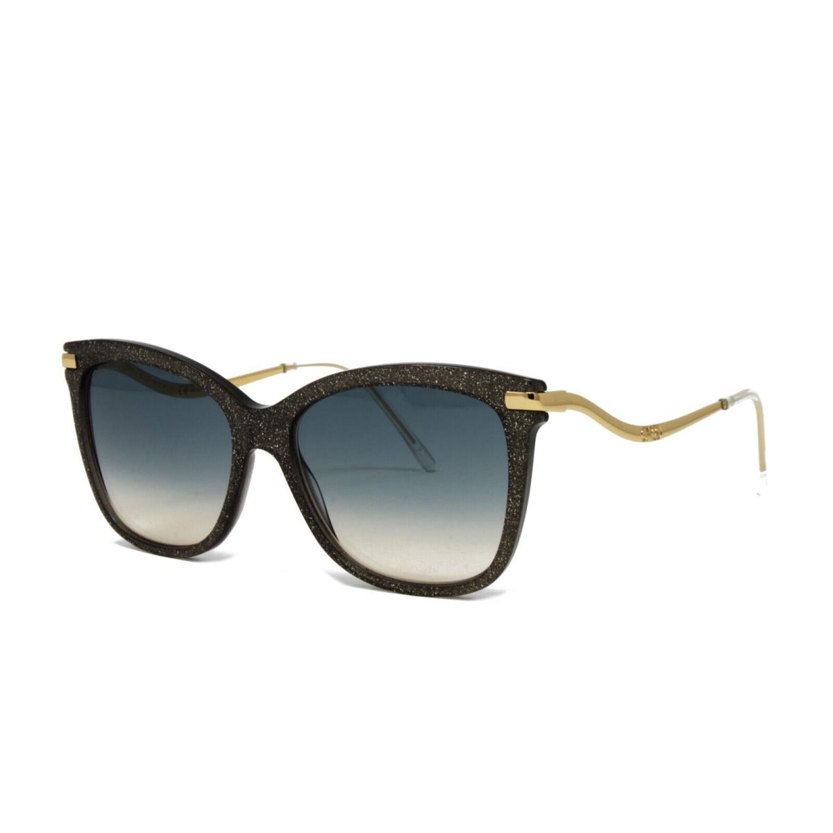 Jimmy Choo Sunglasses Women`s Cat Eye Steff/s P4G Grey Gold Glitter 55mm