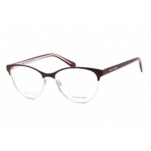 Tommy Hilfiger TH 1886 Lyg Eyeglasses Matte Bordeaux Frame 54mm