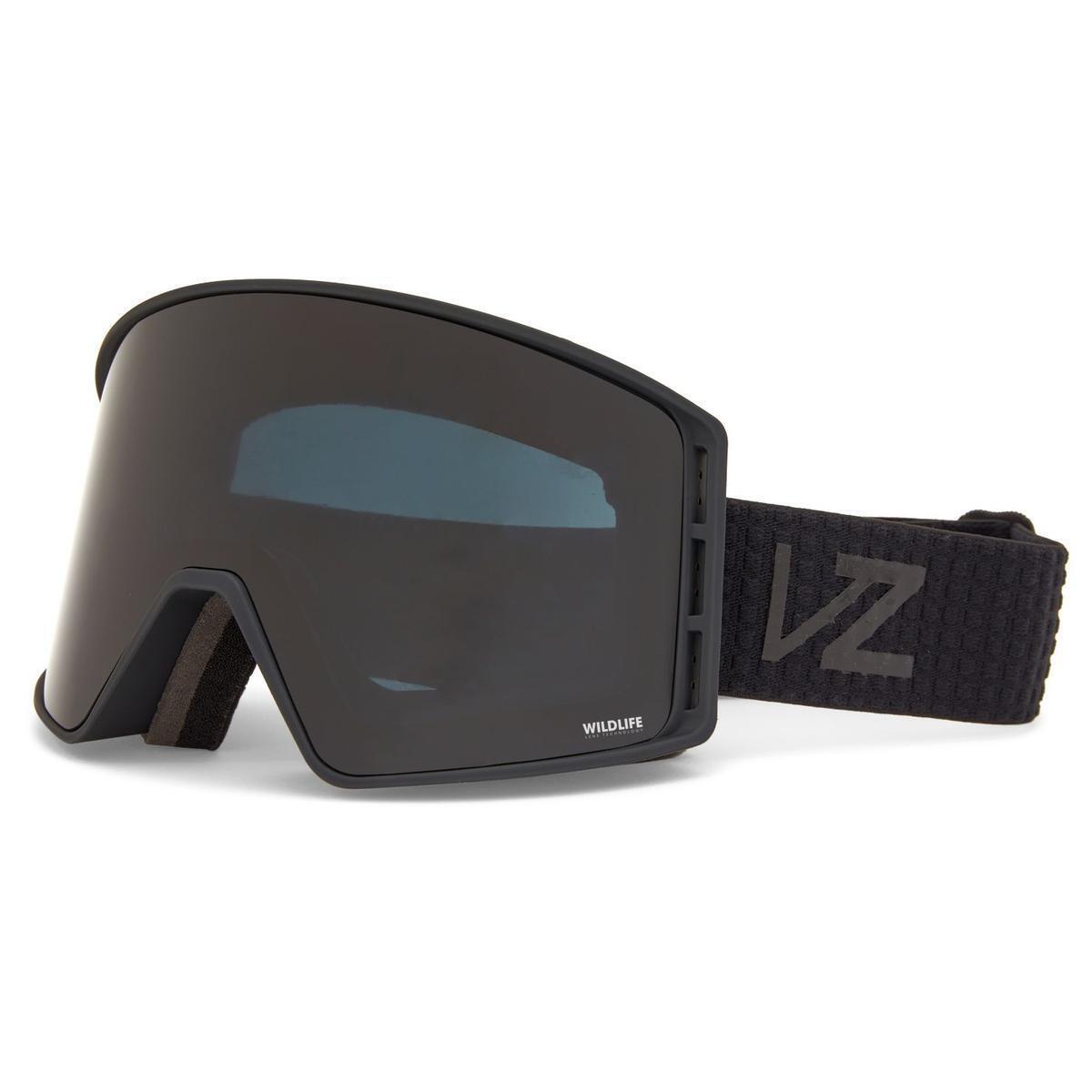 Vonzipper Mach Goggles Black Satin Wild Blackout + Bonus Lens