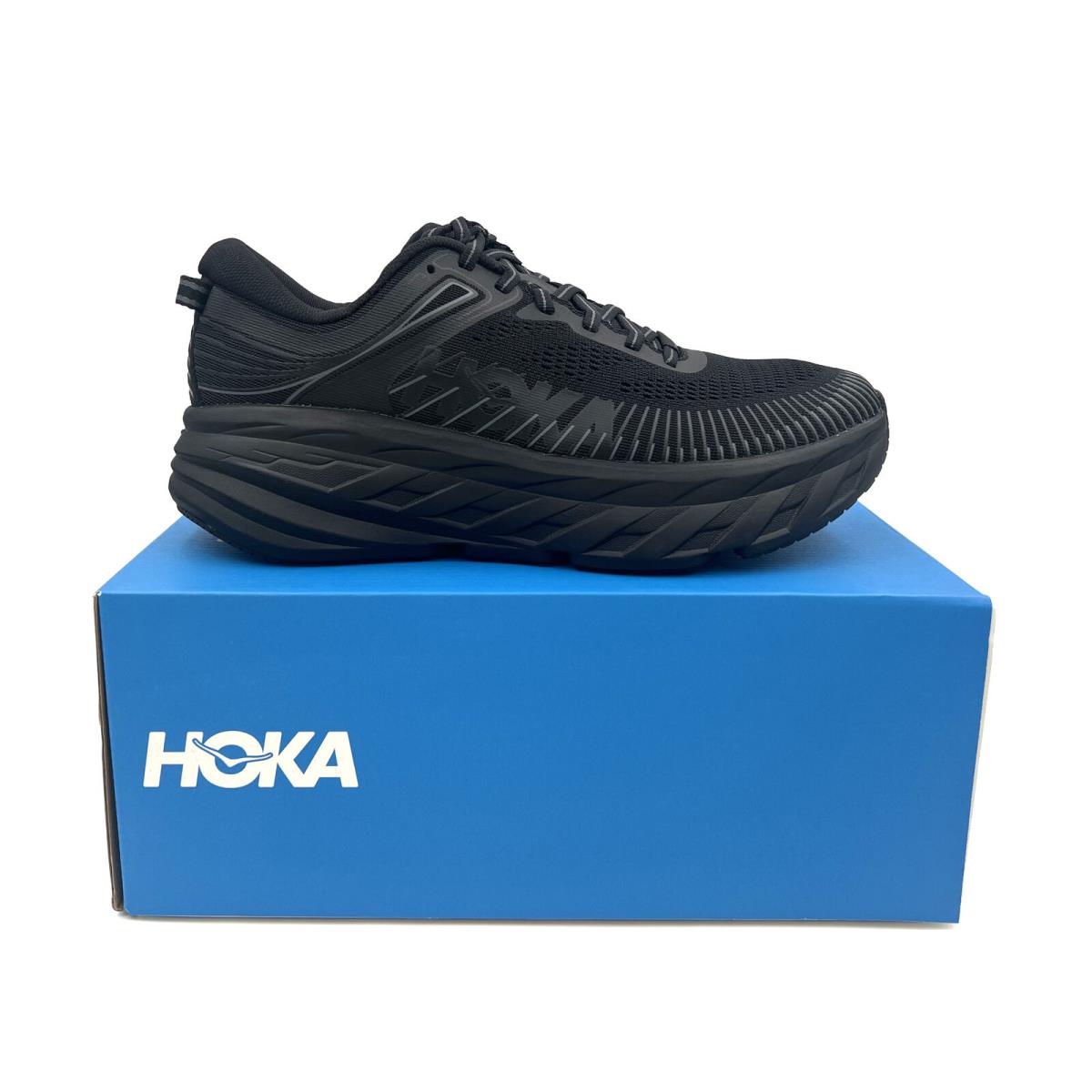 Hoka One One Men`s Bondi 7 Running Shoes Size Color Options Black