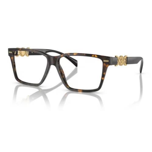 Versace 0VE3335F 5404 Havana Rectangle 56mm Women`s Eyeglasses