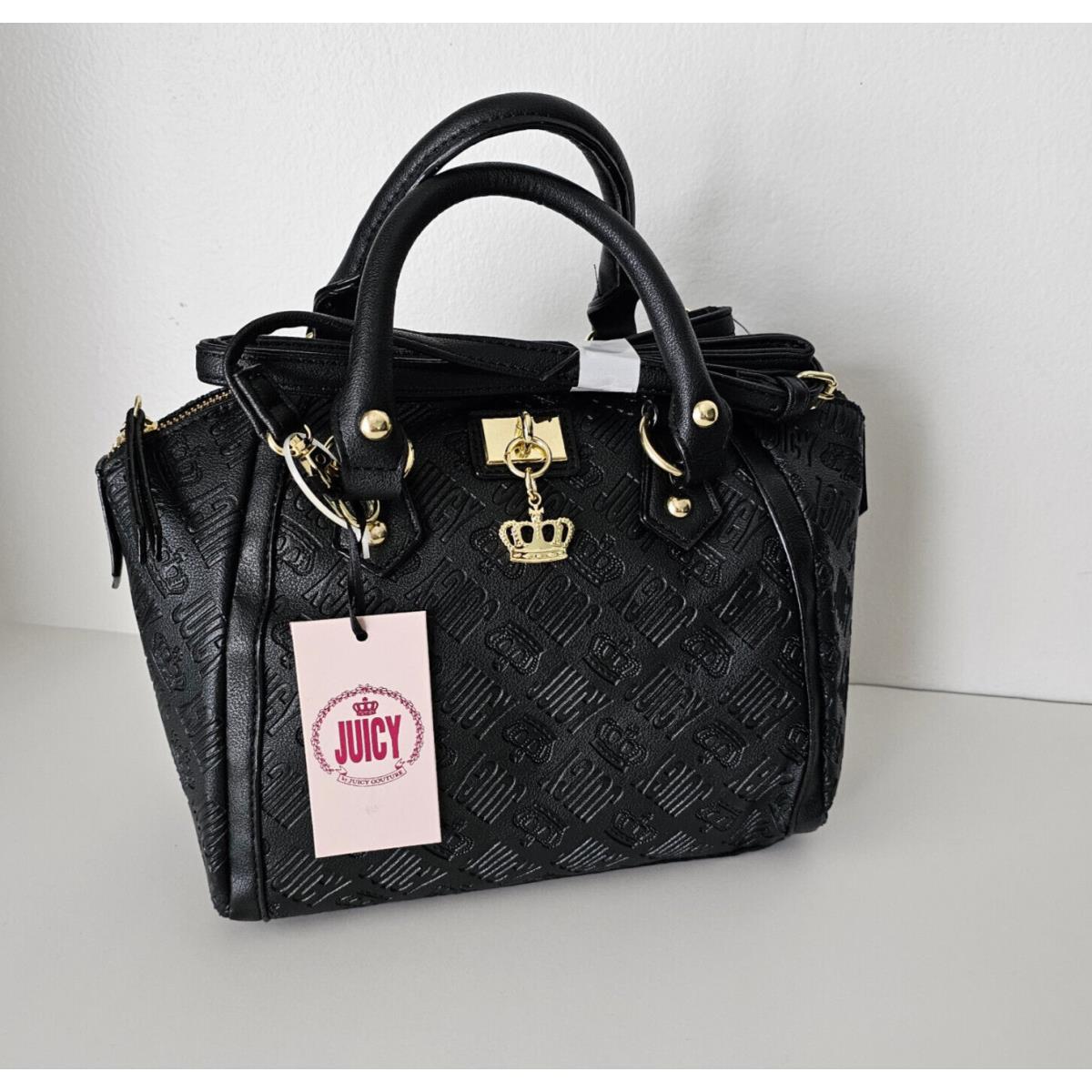 Juicy by Juicy Couture Wordy Sachel Bag Black - Liquorice