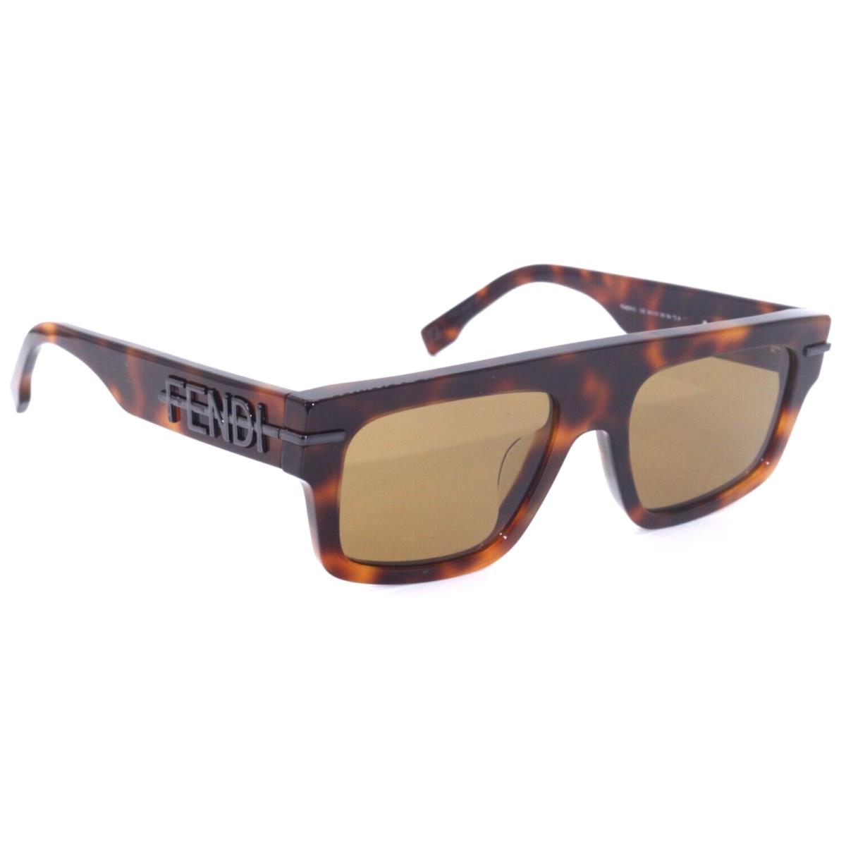 Fendi FE 40091U 53E Blonde Havana/brown Lenses Sunglasses 54-19