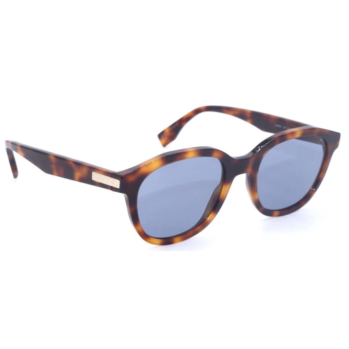 Fendi FE 40092I 53V Round Blonde Havana/blue Lens Sunglasses 52-20