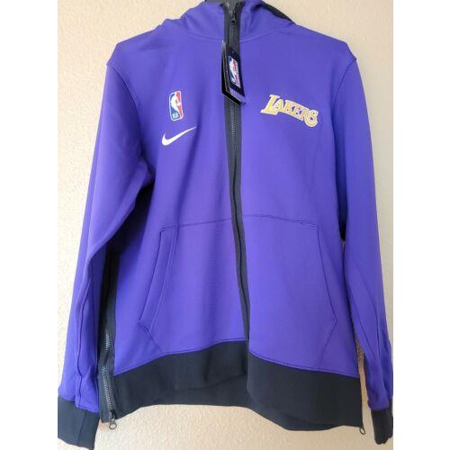 Nike Therma Flex Nba `los Angeles Lakers Showtime` Purple Hoodie Sz M CN4034-504