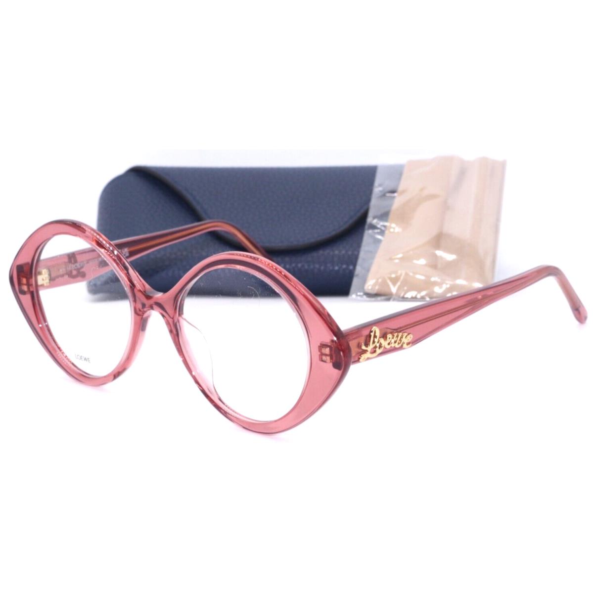 Loewe LW 50045I 072 Transparent Pink Designer Eyeglasses 50-17