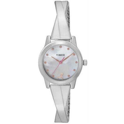 Timex x Bcrf TW2V52900 Women`s Analog Watch Silver-tone Bracelet
