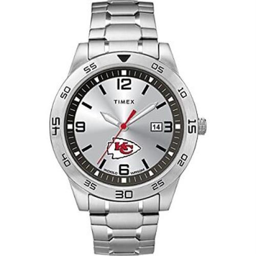 Timex Men`s Nfl Citation 42mm Watch Kansas City Chiefs with Stainless Steel