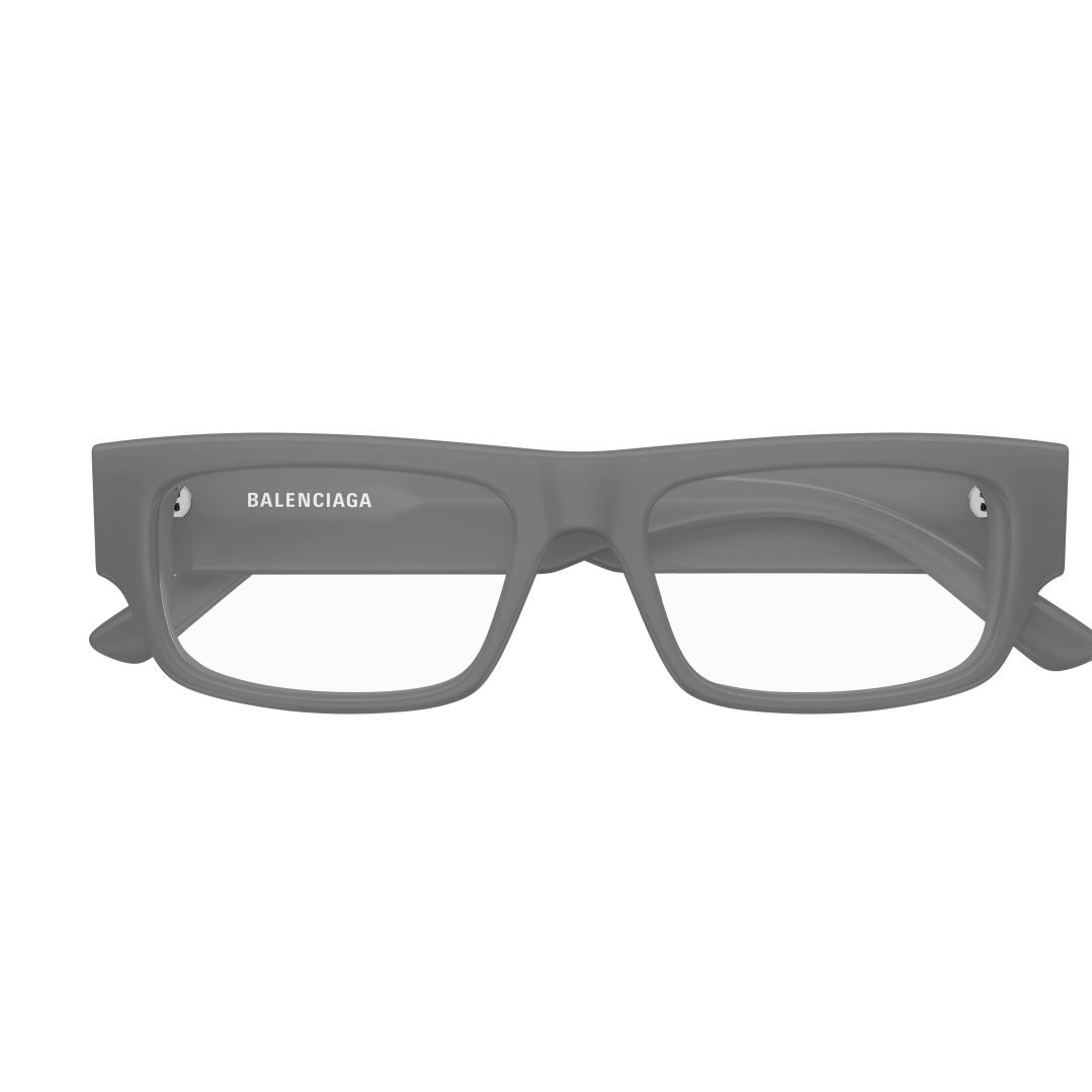 Balenciaga BB0304O 003 Grey Rectangular Women`s Eyeglasses