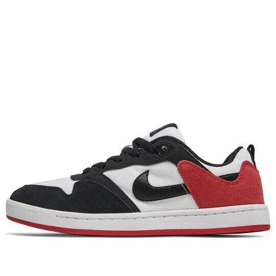 Nike SB Alleyoop CJ0882-102 Men`s Black White Red Low Top Sneakers Shoes DMX38 - Black White Red