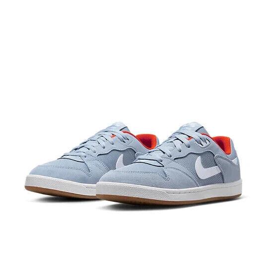 Nike SB Alleyoop CJ0882-400 Men`s Gray White Low Top Casual Sneaker Shoes DMX78 - Gray White