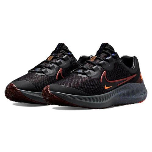 Nike Winflo 8 Shield DC3727-200 Men`s Bronze Eclipse Black Running Shoes DMX90 - Bronze Eclipse Black