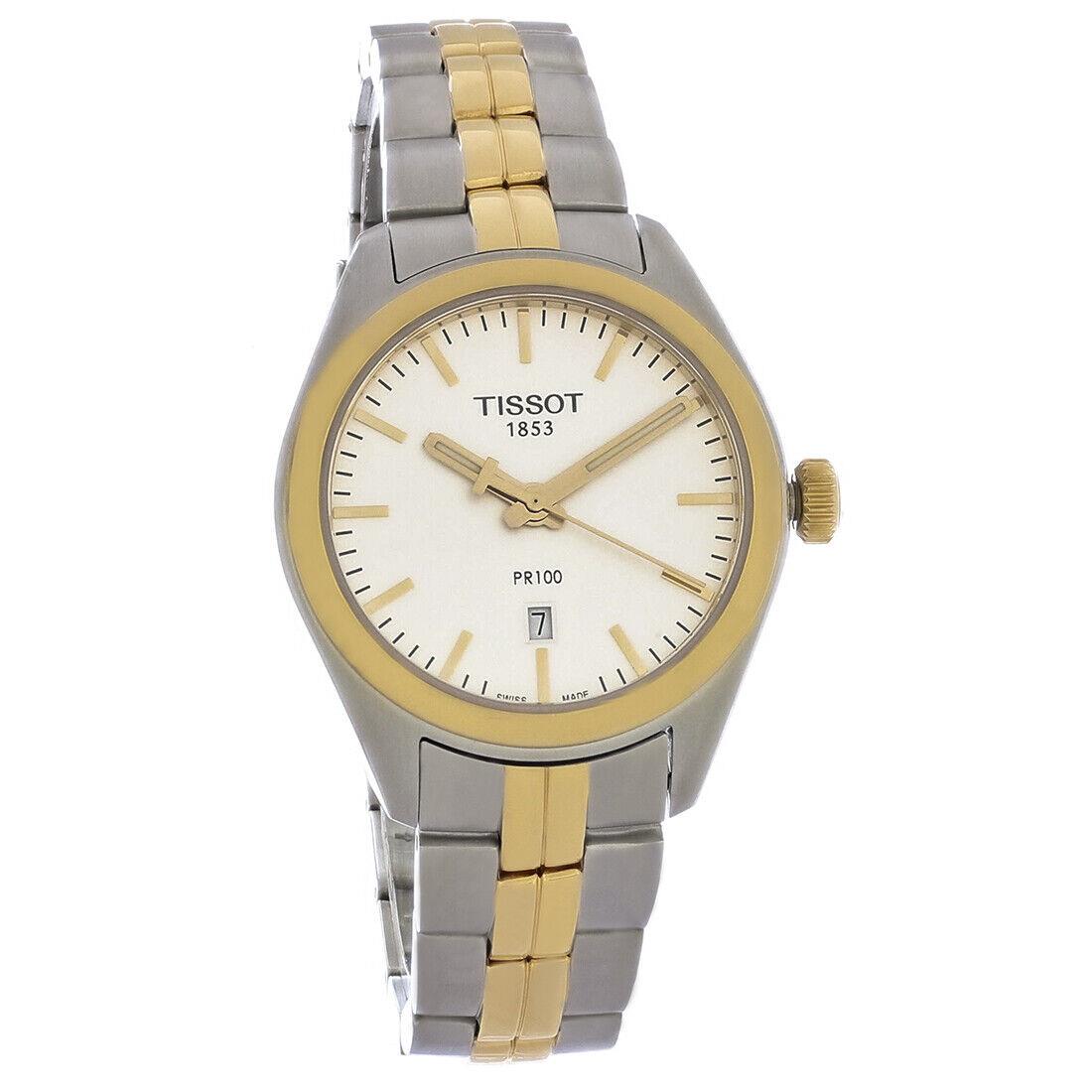 Tissot PR 100 Ladies Two-tone Rose Gold Steel Quartz Watch T101.210.22.031.01