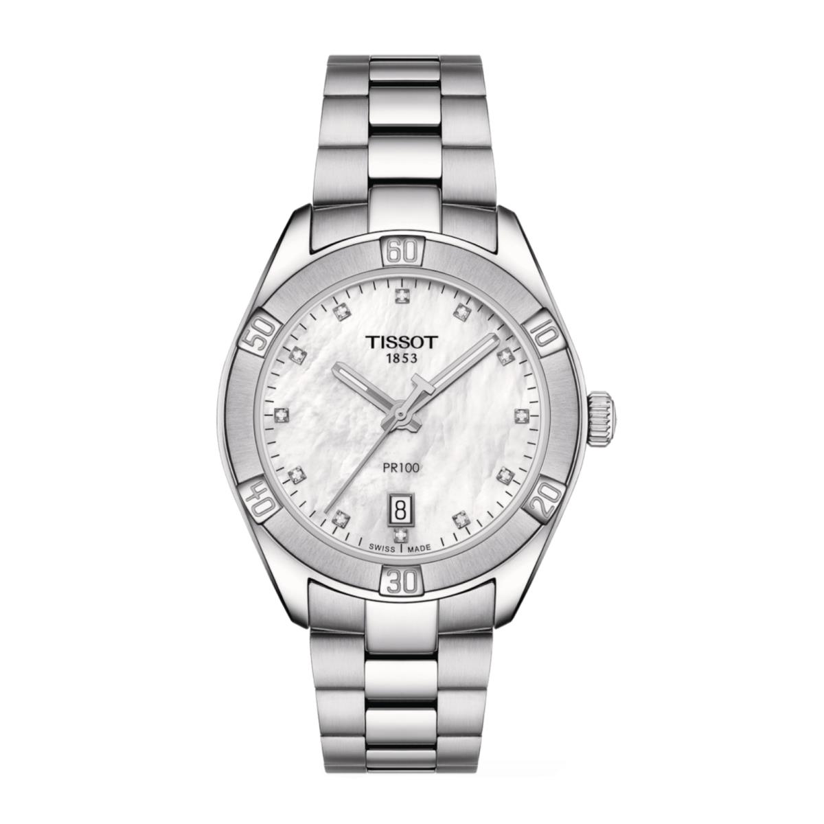 Tissot T101.910.11.116.00 PR100 Sport Chic Mop Dial Steel Quartz Women`s Watch