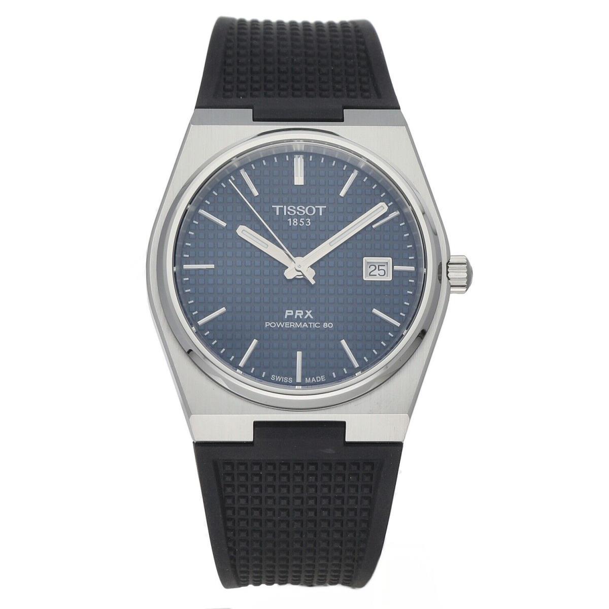 Tissot Prx T137.407.17.041.00 Powermatic 80 Blue Dial 40 mm Steel Men`s Watch