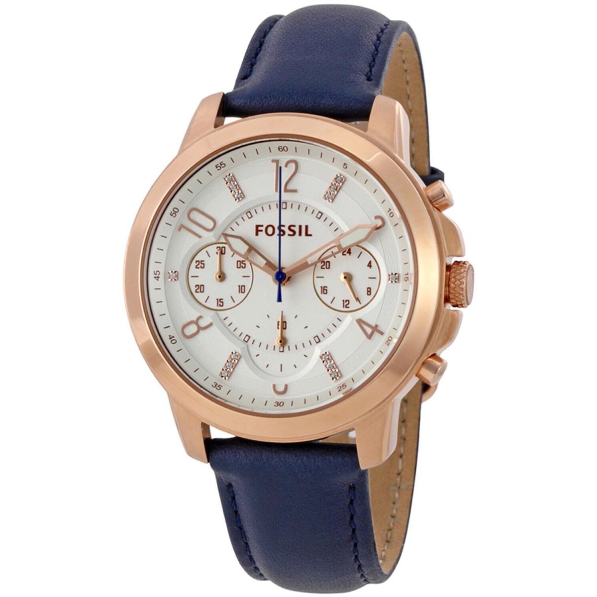 Fossil ES4040 Gwynn Chronograph White Dial Ladies Wrist Watch