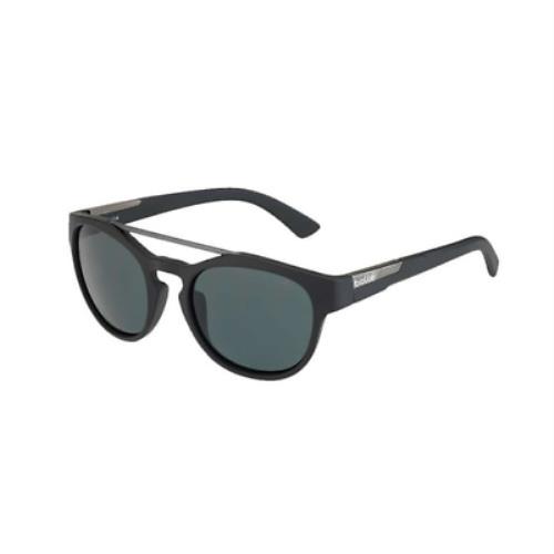 Bolle Boxton 54mm Round Tns Sunglasses Matte Black - Frame: Black, Lens: Black