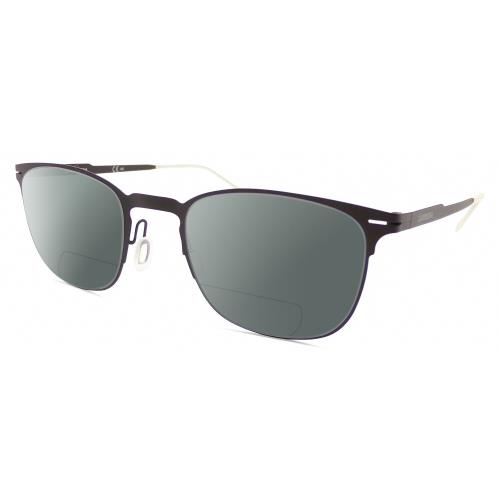 Carrera CA6660 Unisex Polarized Bifocal Sunglasses in Black Frosted Crystal 50mm Grey