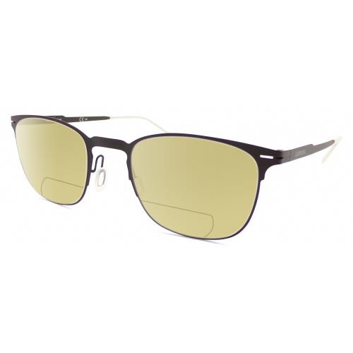 Carrera CA6660 Unisex Polarized Bifocal Sunglasses in Black Frosted Crystal 50mm Yellow