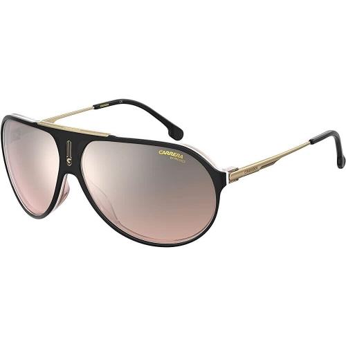 Carrera Sunglasses CAHOT65 Kdx Black Gold Frame W/ Brown Lens - Frame: Black & Gold, Lens: Brown