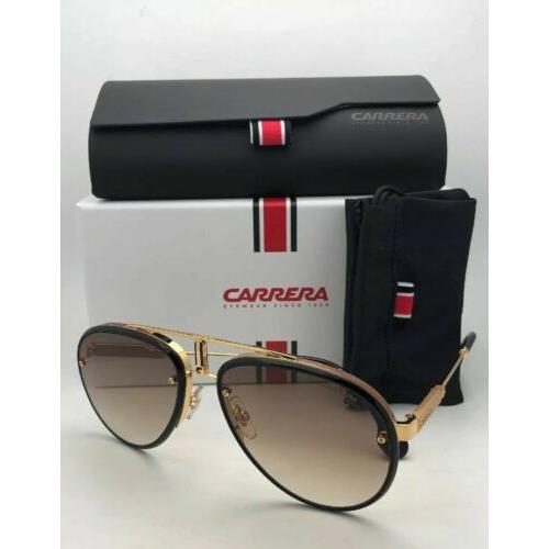 Special Edition Carrera Sunglasses Glory 2M286 58-17 Gold-black W/brown Gradient