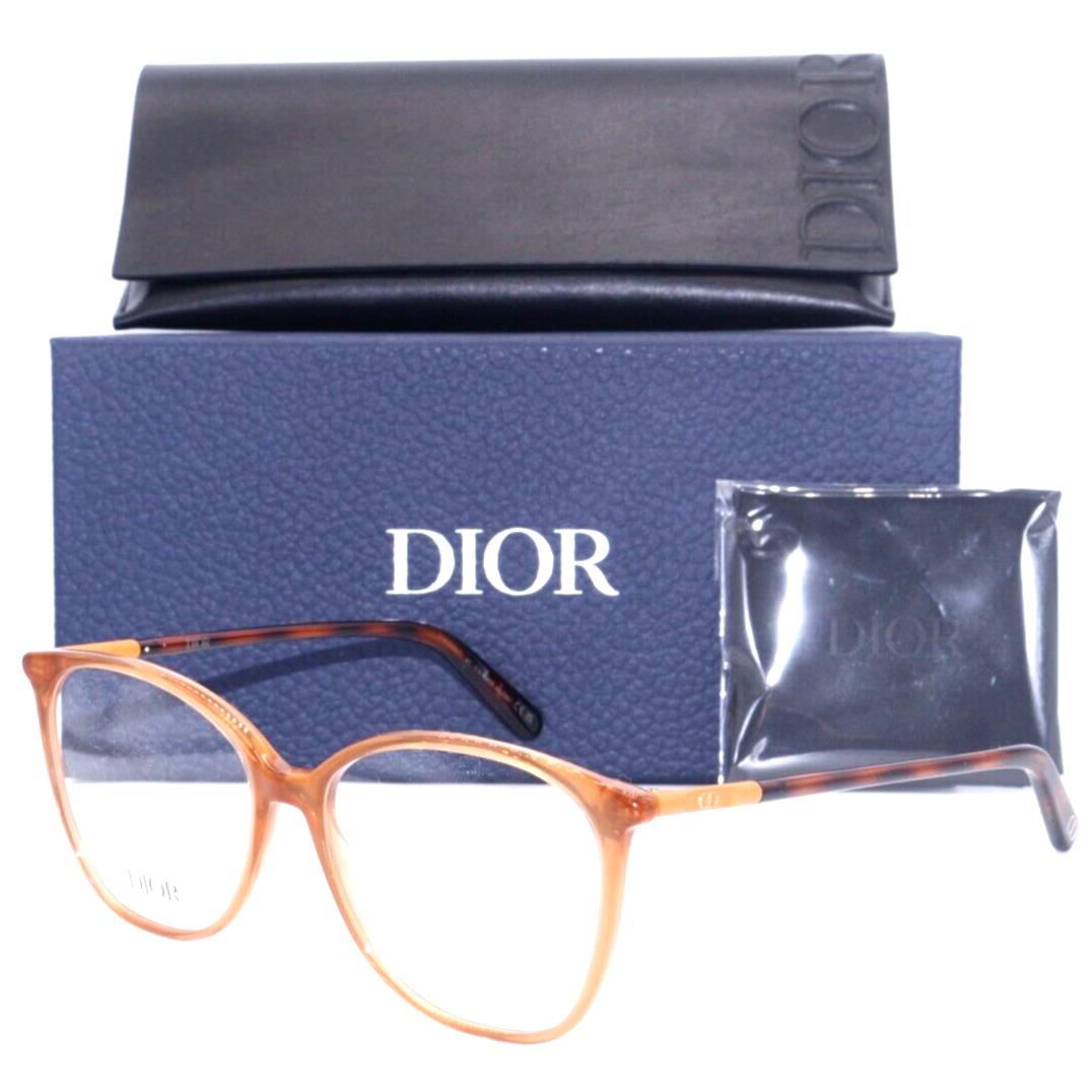 Christian Dior Mini CD O S61 7000 Peach/havana Eyeglasses 56-15 - Frame: PEACH/HAVANA