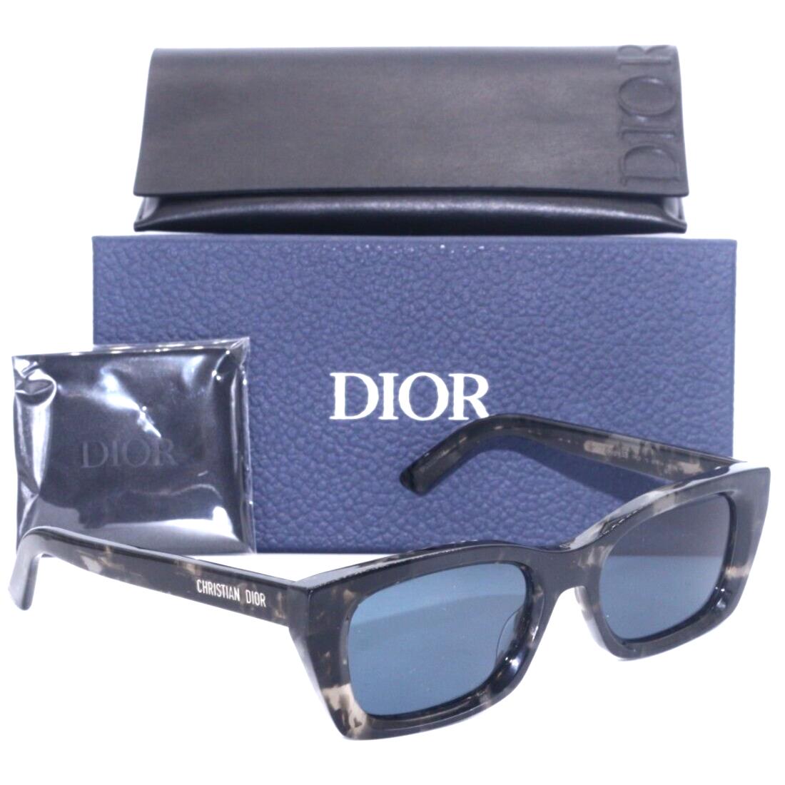 Christian Dior Diormidnight S31 29C0 Brown Marble/blue Lens Sunglasses 52-19