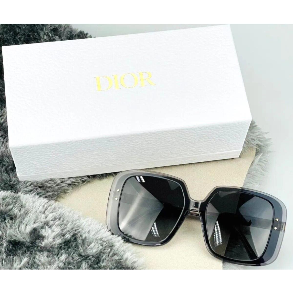 Christian Dior Diorhighlight S3f 45A1 Grey W/grey Gradient Lens Sunglasses 56-17