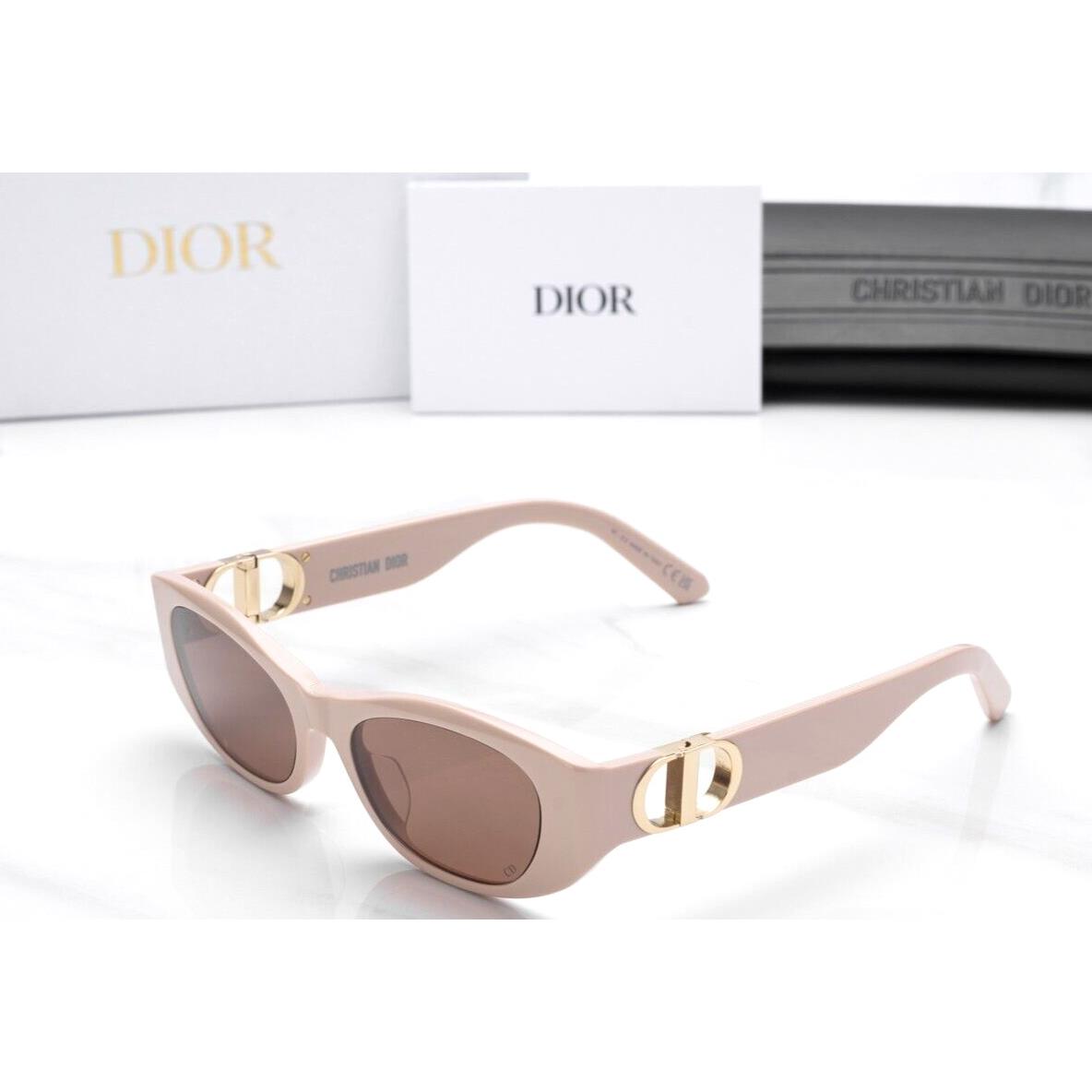 Christian Dior 30MONTAINGNE S9U 40F0 Pail Pink W/brown Lens Sunglasses 53-17