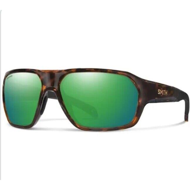 Smith Deckboss Sunglasses - Tortoise Chromapop Glass Polarized Green Mirror