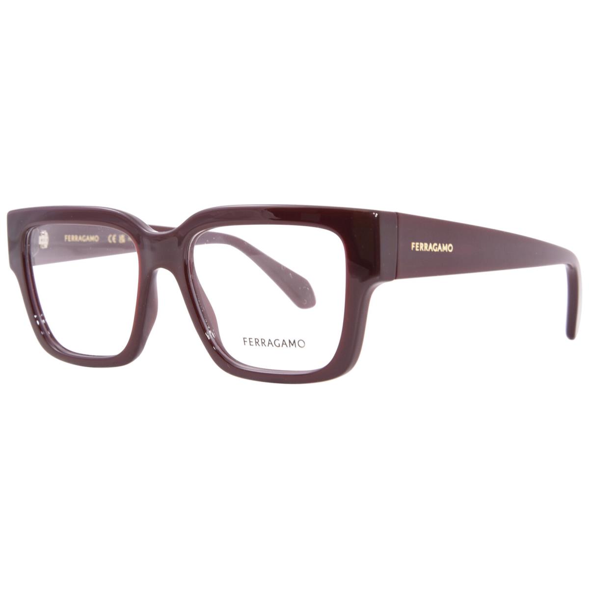 Salvatore Ferragamo SF2975 653 Eyeglasses Women`s Opaline Wine Full Rim 53mm