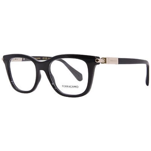 Salvatore Ferragamo SF2973 001 Eyeglasses Women`s Black Full Rim 50mm