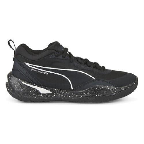 Puma Playmaker Pro Splatter Basketball Mens Black Sneakers Athletic Shoes 37757