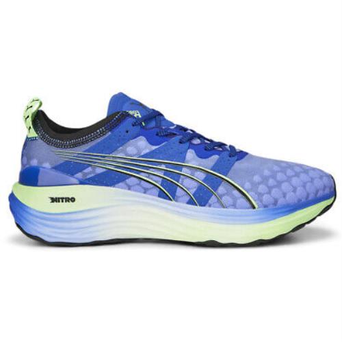 Puma Foreverrun Nitro Running Mens Blue Sneakers Athletic Shoes 37775702 - Blue