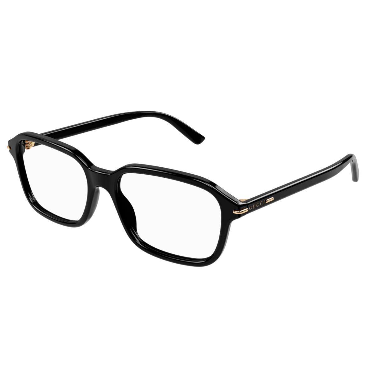 Gucci GG1446O 001 Black Rectangular Men`s Eyeglasses