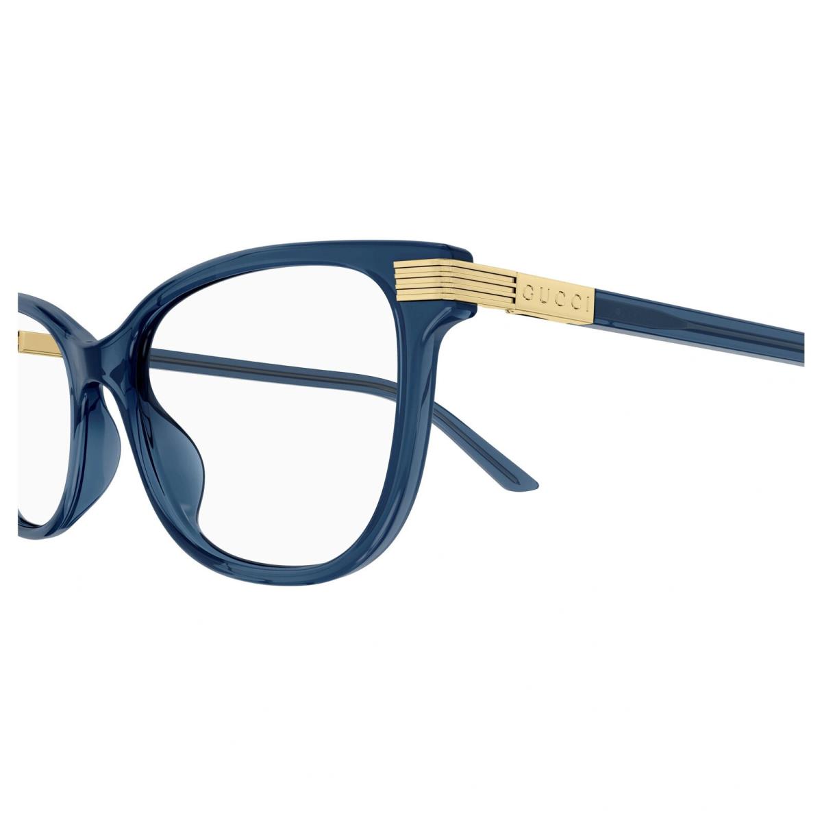 Gucci GG1451o-006 Blue Blue Eyeglasses - Frame: Blue Blue