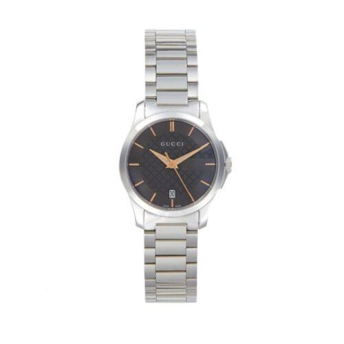 Gucci YA126592 Women`s G-timeless Black Dial Quartz Watch