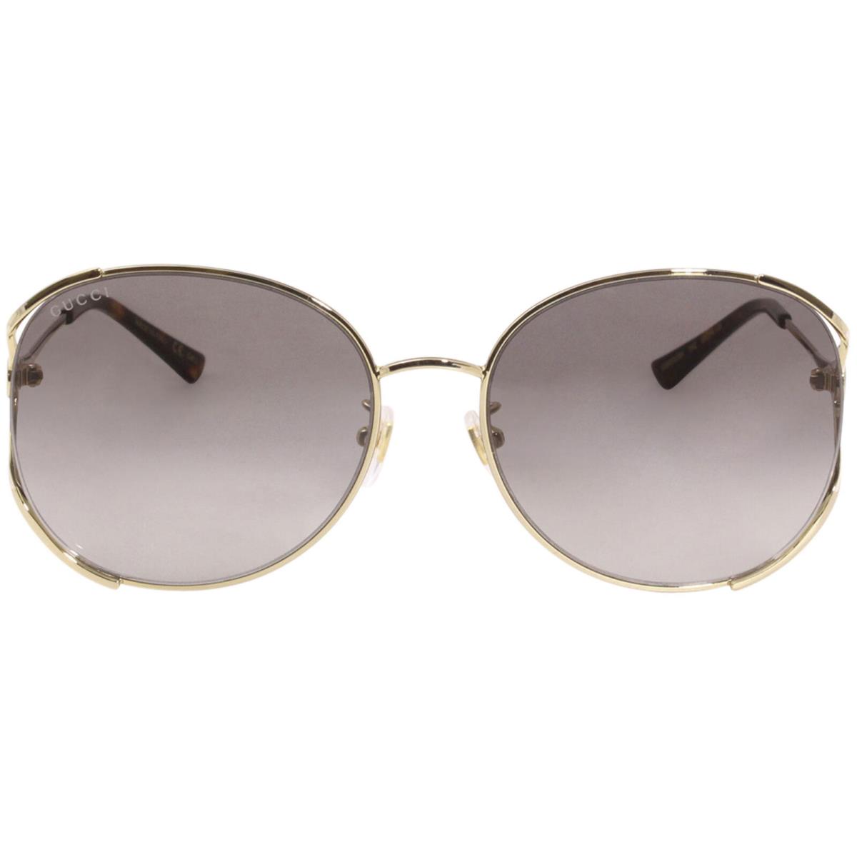 Gucci Gucci-logo GG0650SK 002 Sunglasses Women`s Gold-tort/grey Gradient Lenses