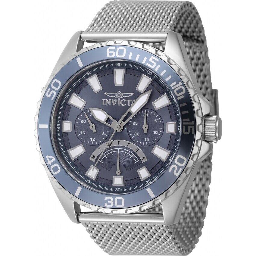 Invicta Pro Diver Gmt Retrograde Quartz Blue Dial Men`s Watch 46905