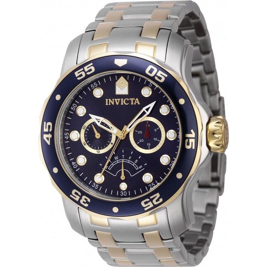 Invicta Pro Diver Gmt Retrograde Quartz Blue Dial Men`s Watch 47001