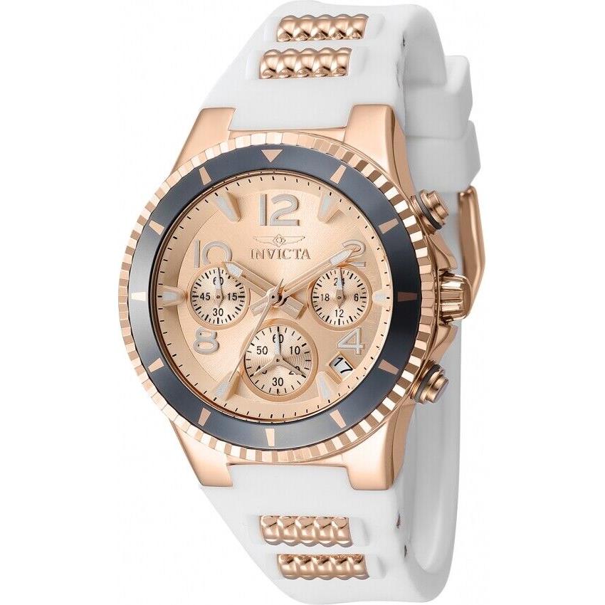 Invicta Blu Women`s Rose Gold Watch - 36910