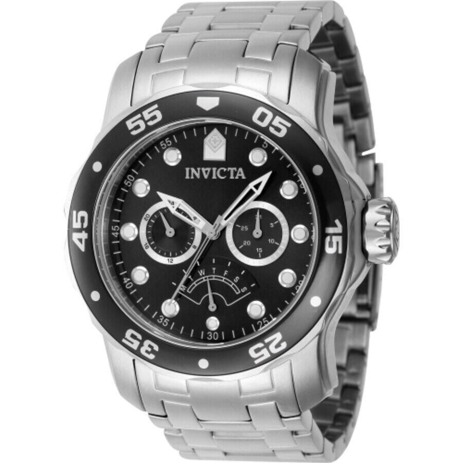 Invicta Pro Diver Retrograde Gmt Quartz Black Dial Men`s Watch 46992