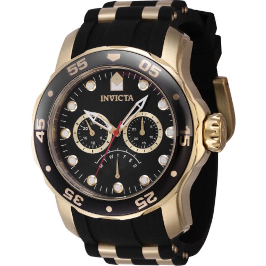 Invicta Pro Diver Gmt Retrograde Quartz Black Dial Men`s Watch 46964