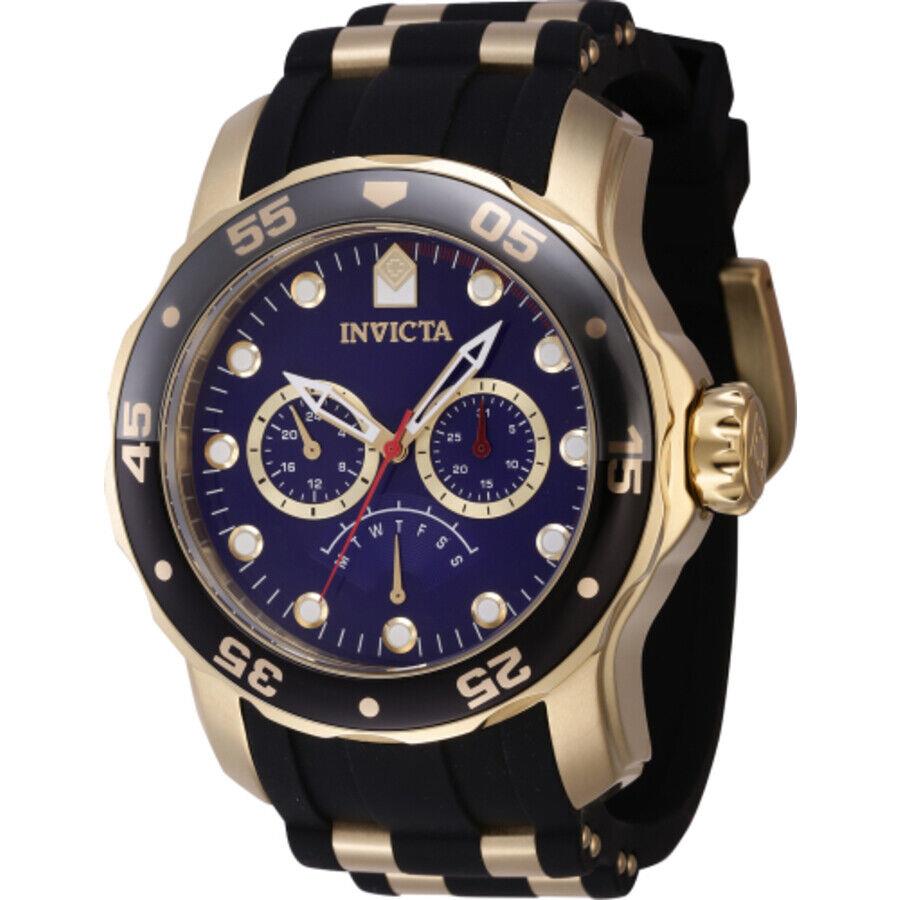 Invicta Pro Diver Gmt Retrograde Quartz Blue Dial Men`s Watch 46965